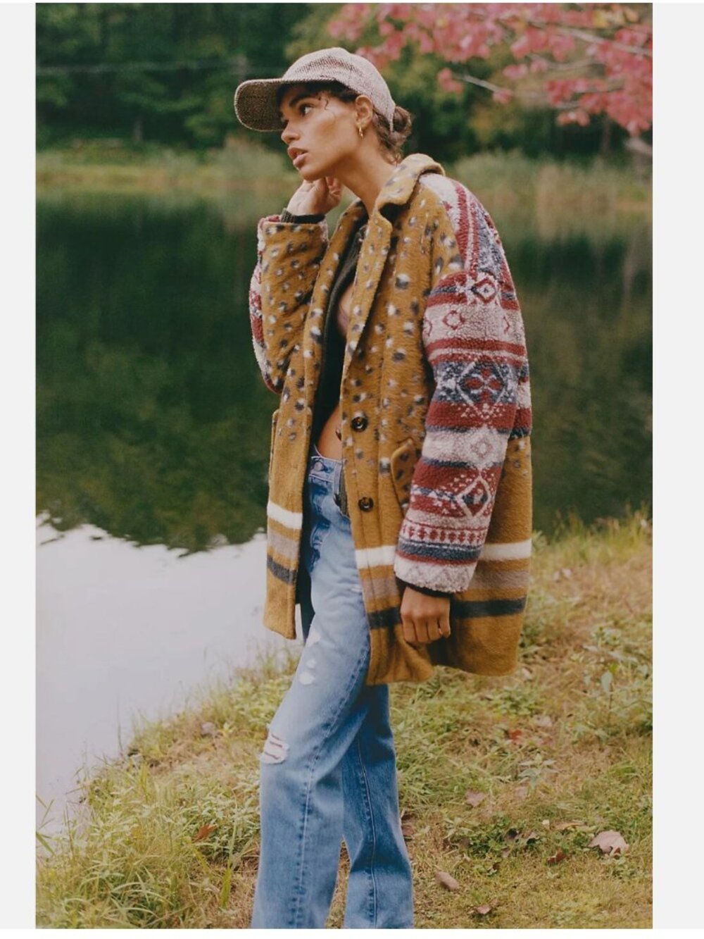Pilcro Anthropologie Faux Fur Contrast Jacket - Picture 11 of 11